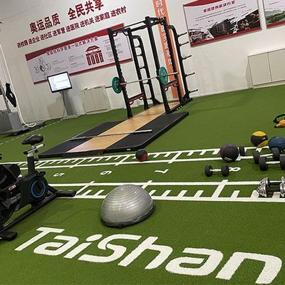 19 mm altezza di pila erba artificiale UV resistente per campi sportivi con installazione non riempiti