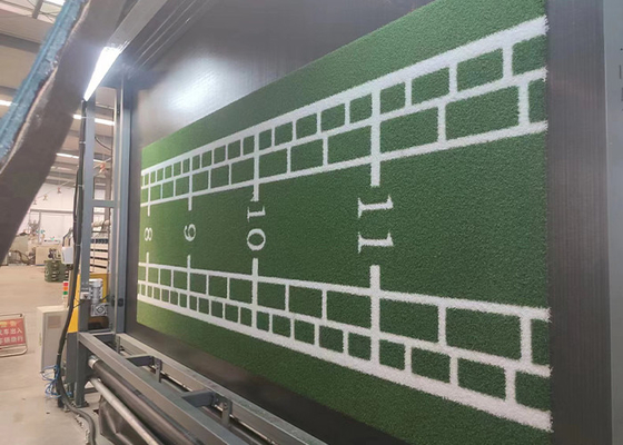 15mm Logo di erba artificiale foto duratura personalizzata di erba sintetica per campi da sport o aree ricreative