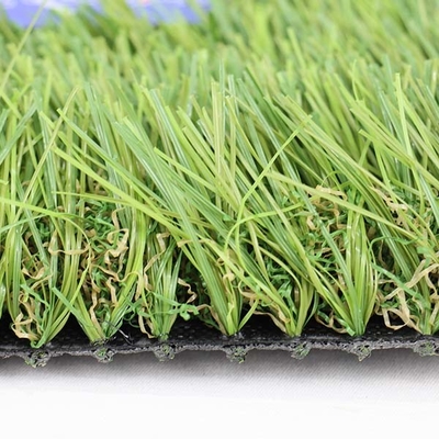 Monofilamento Filamento curvo Paesaggio erba artificiale con elevata permeabilità all'acqua e rivestimento in PU