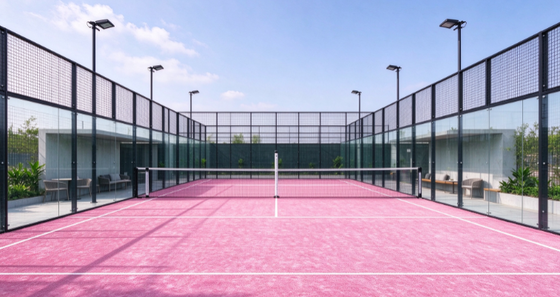 FEP certificato 12 mm Pile Height Padel erba artificiale con colori personalizzabili per campi da padel professionali