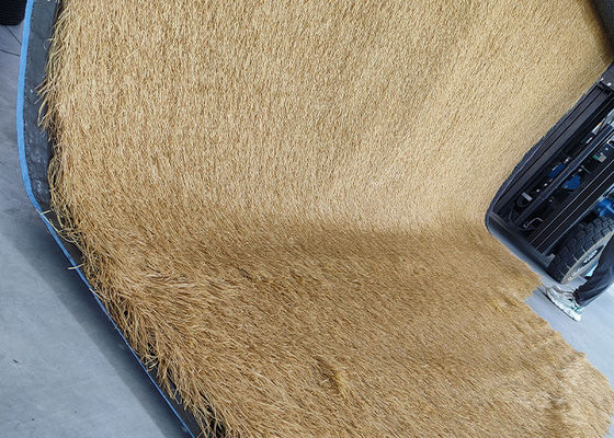 qualità  120mm Durable Polyethylene Synthetic Thatch Roof Lightweight Artificial Thatch Roof With Withered Color fabbrica