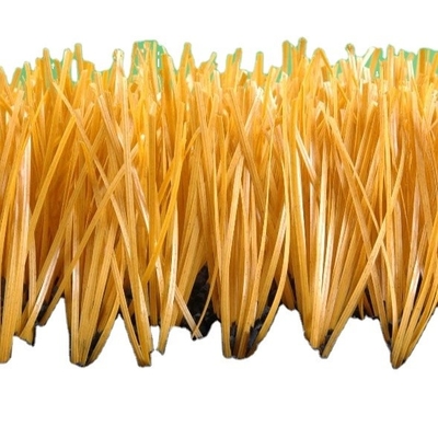 32 mm altezza del palo giallo sport artificiale di erba finta con 11200 Dtex e 14700 densità per la decorazione all'aperto