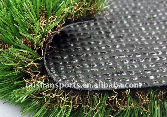 Erba paesaggistica artificiale bicolore verde personalizzata per scuole cortili e giardini