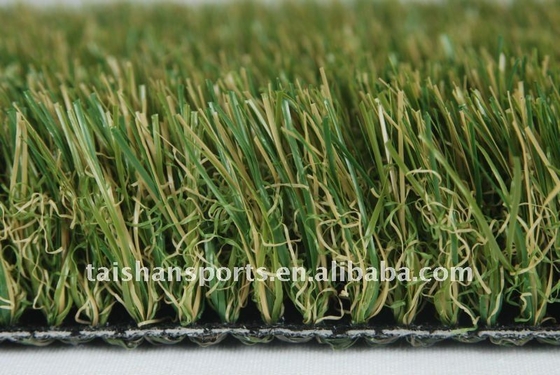 Erba paesaggistica artificiale bicolore verde personalizzata per scuole cortili e giardini