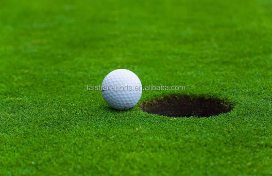 Erba artificiale da golf con altezza del pelo di 17 mm ad alta densità e adesivo PU per putting green sintetici
