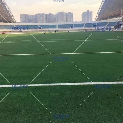 60 mm di calcio certificato calcio di erba artificiale per sport all'aperto campi con colori personalizzati dtex e densità bassa manutenzione