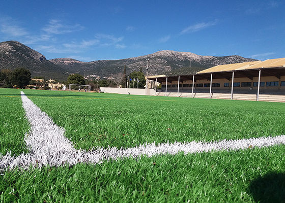 Fifa approvato resistente agli UV 50 mm altezza del palo di calcio erba artificiale con alta densità e bassa manutenzione
