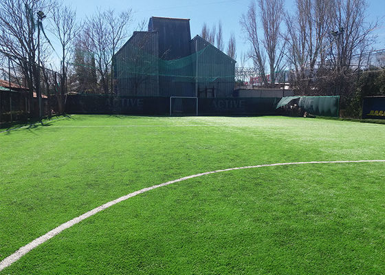 Fifa approvato resistente agli UV 50 mm altezza del palo di calcio erba artificiale con alta densità e bassa manutenzione