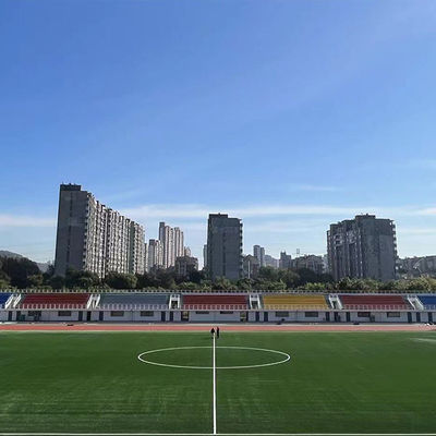 Fifa approvato resistente agli UV 50 mm altezza del palo di calcio erba artificiale con alta densità e bassa manutenzione
