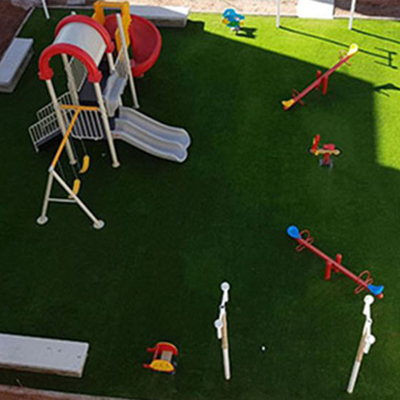 Parco giochi non tossico erba artificiale altezza pile 45 mm erba finta ecologica con poca manutenzione