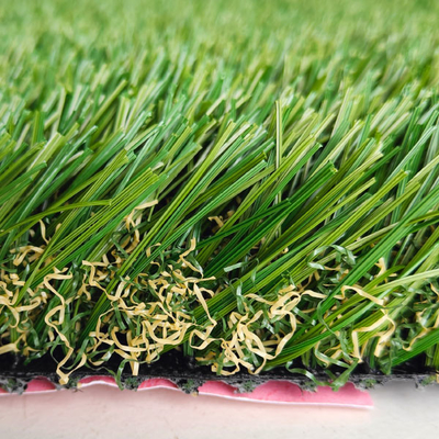 PU adesivo a quattro colori che mescola erba artificiale paesaggistica durevole con altezza di 45 mm e grande resistenza ai raggi UV