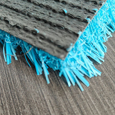25 mm altezza di pila anti-statico resistente ai raggi UV erba artificiale con superficie blu personalizzabile