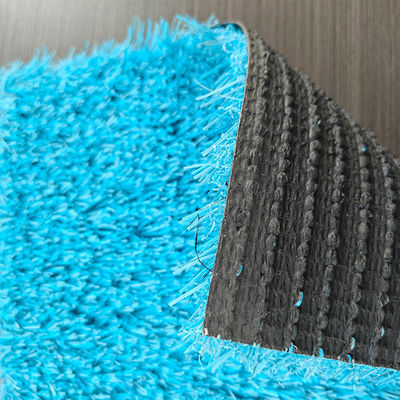 25 mm altezza di pila anti-statico resistente ai raggi UV erba artificiale con superficie blu personalizzabile