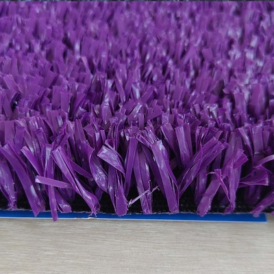 Tennis personalizzato di erba artificiale multifunzionale colore viola 25mm altezza del palo con grande sistema di drenaggio