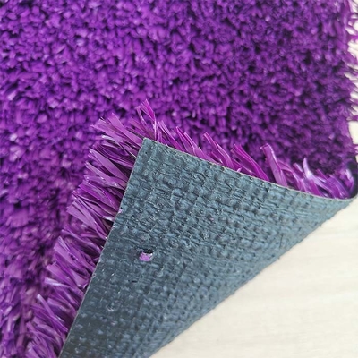 Tennis personalizzato di erba artificiale multifunzionale colore viola 25mm altezza del palo con grande sistema di drenaggio