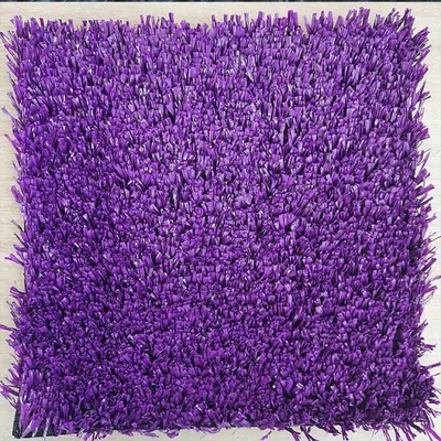 Tennis personalizzato di erba artificiale multifunzionale colore viola 25mm altezza del palo con grande sistema di drenaggio