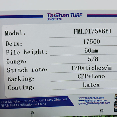 Sport Verde 60mm Calcio erba artificiale SBR Lattice adesivo Dtex alto