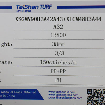 38mm 13800 Dtex erba artificiale erba sintetica per il paesaggio dei parchi giochi