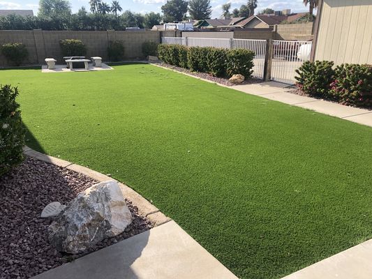 Erba artificiale con un aspetto realistico e una bassa manutenzione per giardini e paesaggi