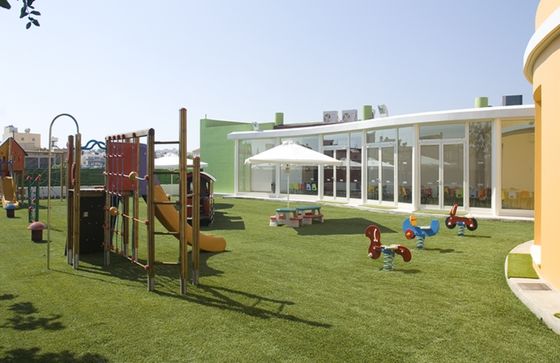 Erba artificiale con un aspetto realistico e una bassa manutenzione per giardini