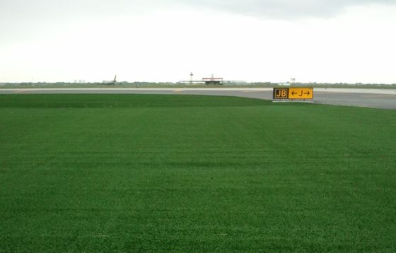 40 mm di altezza della pila di erba artificiale antiabrasione per scenari aeroportuali