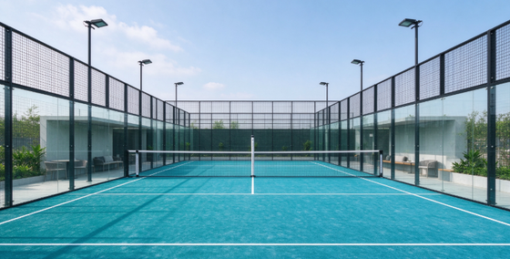 Erba sintetica per padel certificata FEP, altezza ciuffo 12 mm, alta densità, per campi professionali