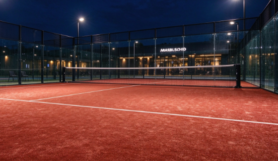 FEP certificato 12 mm altezza del palo mattoni rosso colore padel erba artificiale per campi da padel professionisti