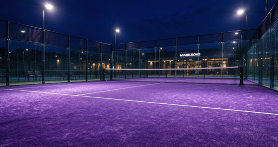 FEP certificato 12 mm Pile Height Padel erba artificiale con colori personalizzabili per campi da padel professionali