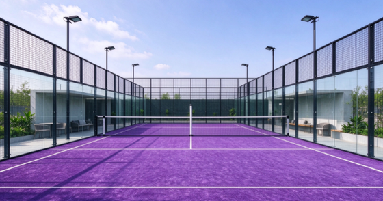 FEP certificato 12 mm Pile Height Padel erba artificiale con colori personalizzabili per campi da padel professionali