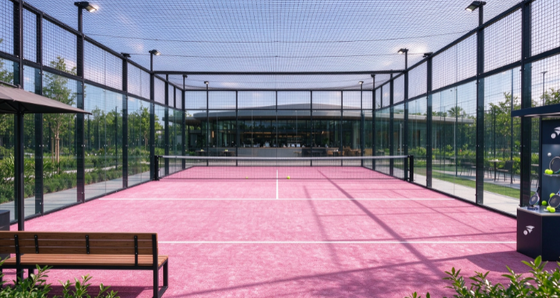 FEP certificato 12 mm Pile Height Padel erba artificiale con colori personalizzabili per campi da padel professionali