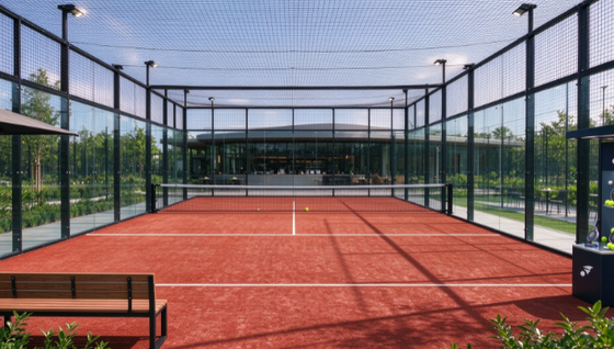 FEP certificato 12 mm altezza del palo mattoni rosso colore padel erba artificiale per campi da padel professionisti