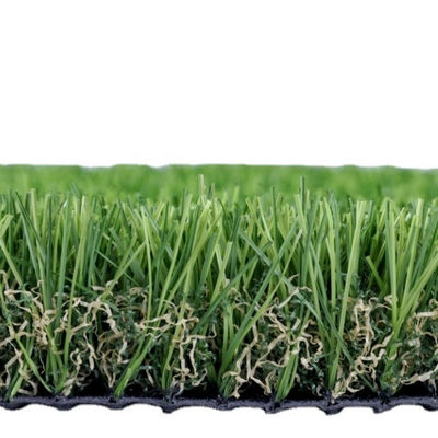 Erba paesaggistica artificiale bicolore verde personalizzata per scuole cortili e giardini